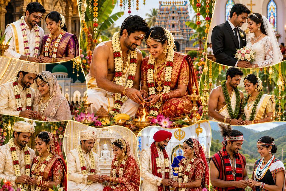 Happy couple who found their match through Sangamam